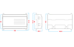 Modulo input-output Modbus RTU e TCP-IP da barra DIN_dimensioni